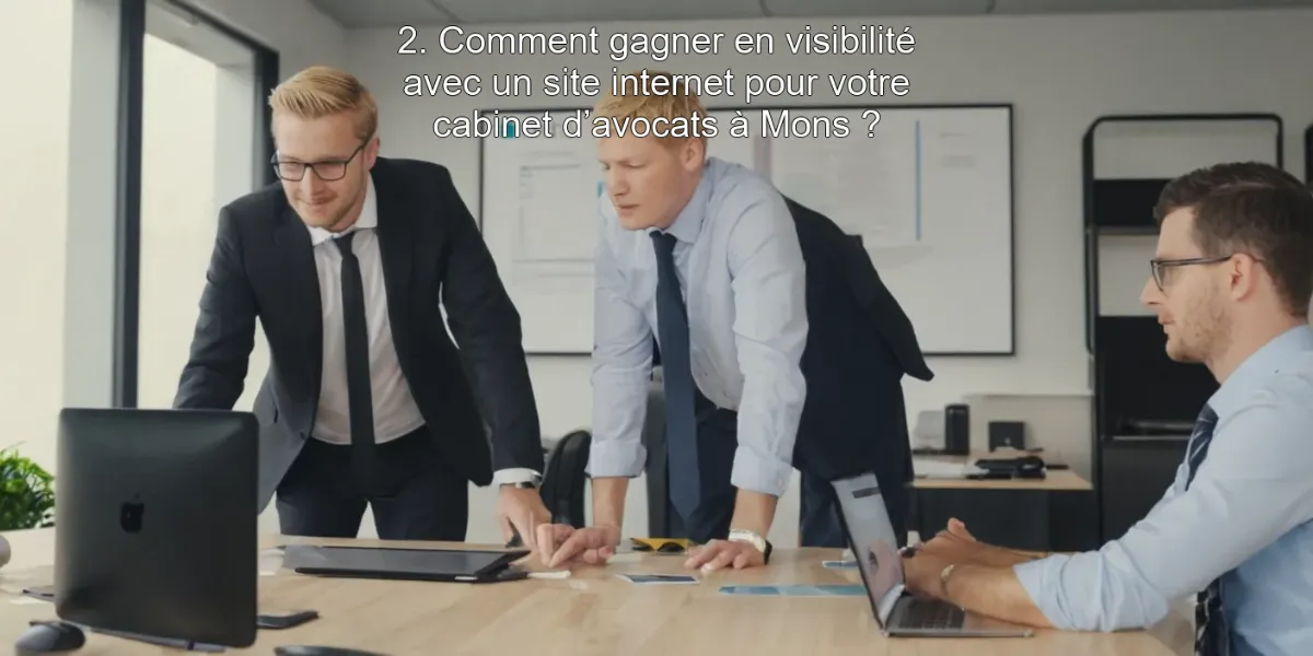 2. Comment gagner en visibilité avec un site internet pour votre cabinet d’avocats à Mons ?