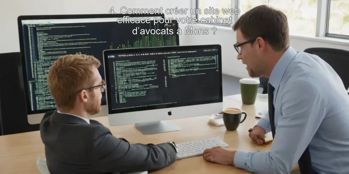 4. Comment créer un site web efficace pour votre cabinet d’avocats à Mons ?