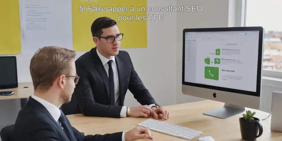 5. Faire appel à un consultant SEO pour les TPE