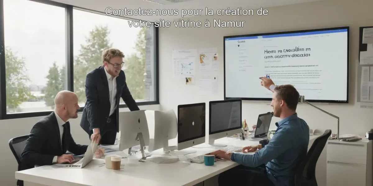 Contactez-nous pour la création de votre site vitrine à Namur