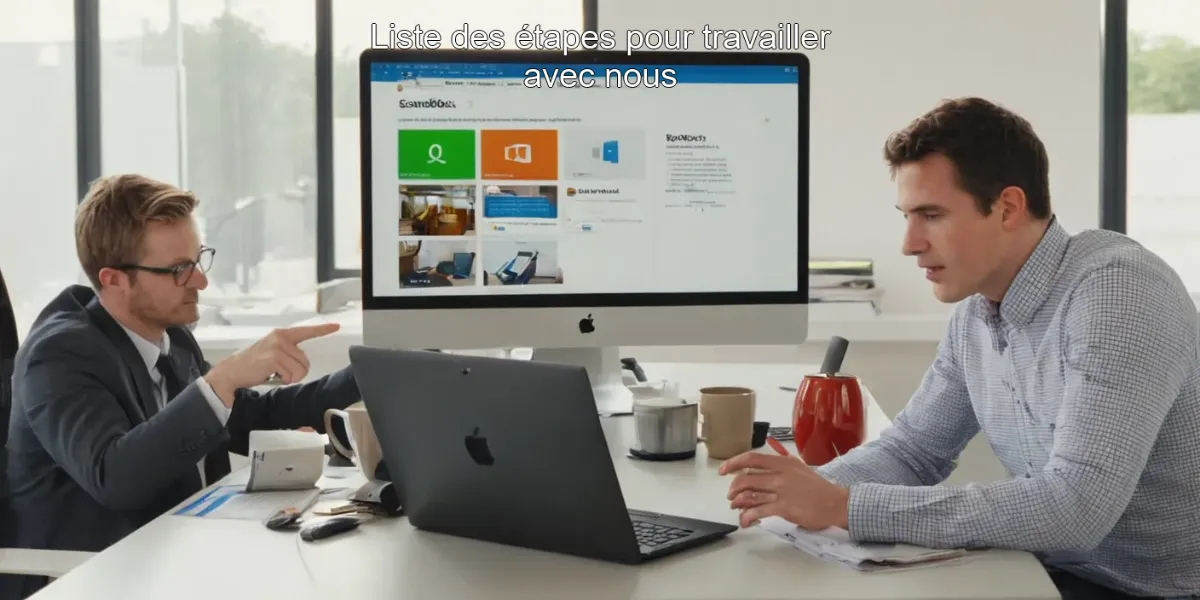 Liste des étapes pour travailler avec nous