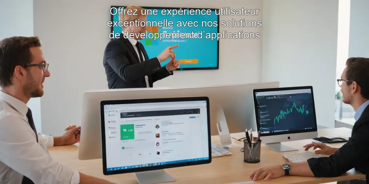 Offrez une expérience utilisateur exceptionnelle avec nos solutions de développement d’applications