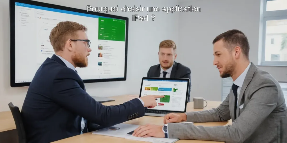 Pourquoi choisir une application iPad ?