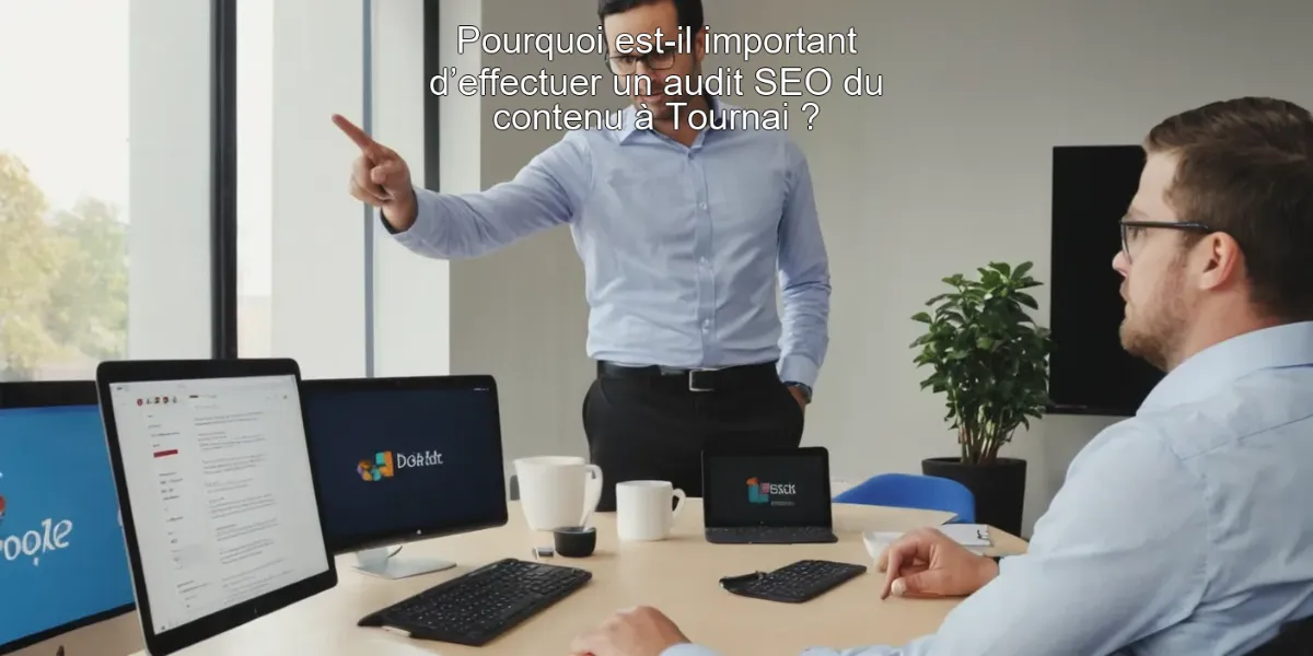 Pourquoi est-il important d’effectuer un audit SEO du contenu à Tournai ?