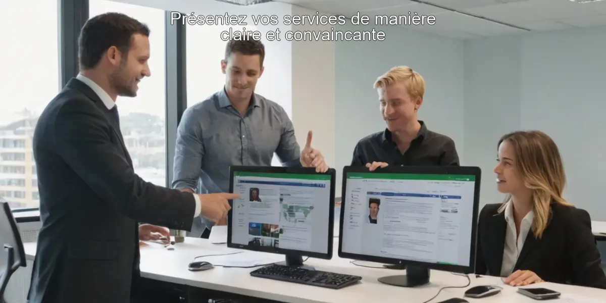 Présentez vos services de manière claire et convaincante
