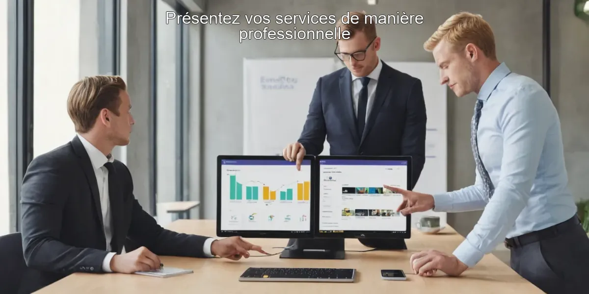 Présentez vos services de manière professionnelle