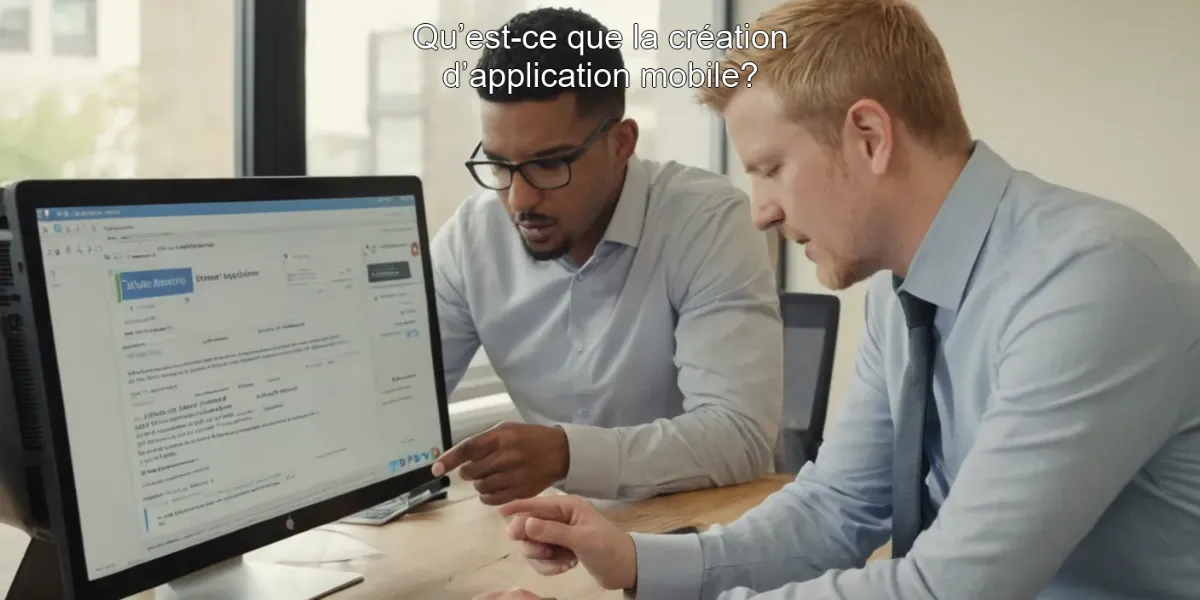 Qu’est-ce que la création d’application mobile?