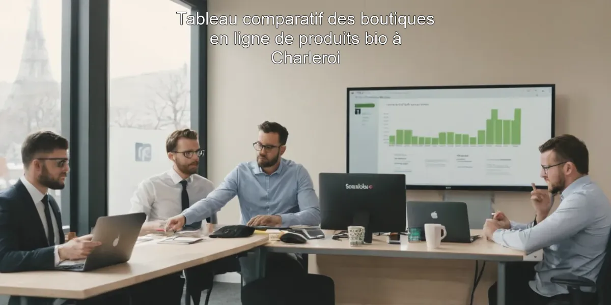 Tableau comparatif des boutiques en ligne de produits bio à Charleroi