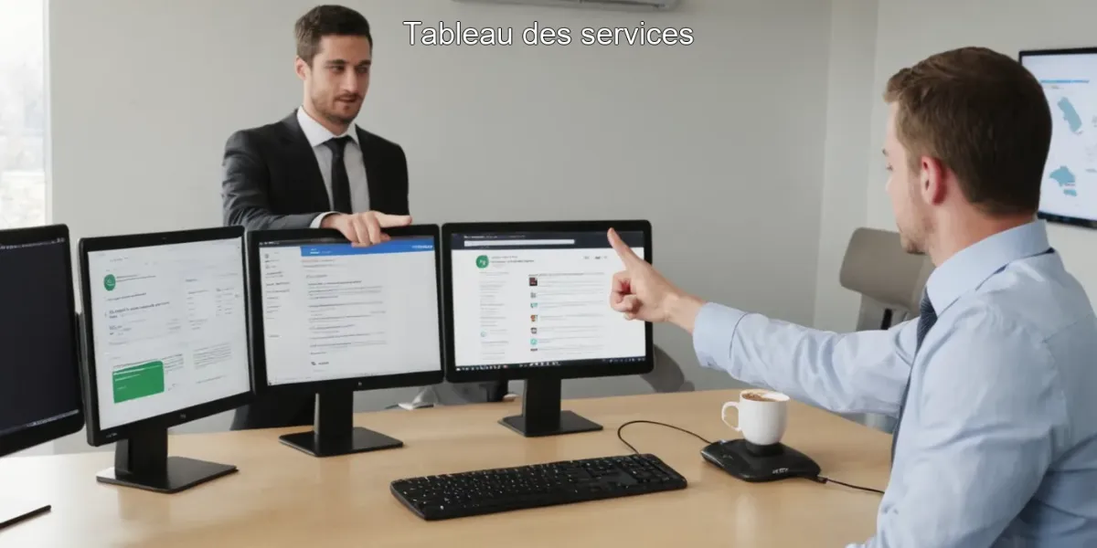 Tableau des services